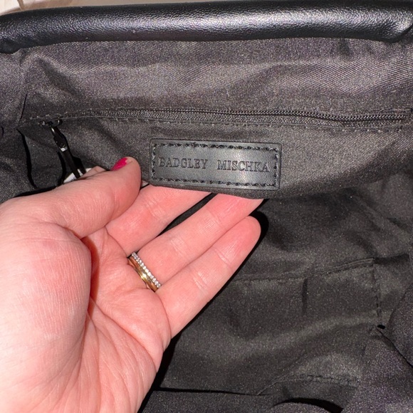Badgley Mischka Black Chain Clutch (New with Tags Cut Off) - Picture 5 of 10